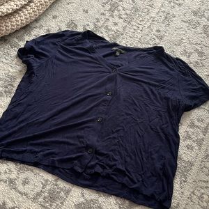 Banana republic soft button tee